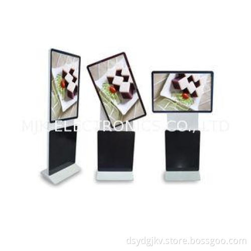 Rotate Screen 42 Inch LCD Touch Screen Floor Kiosk , Metal